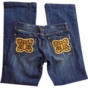 MISS ME Butterfly Pocket RARE Jeans Size 31x31